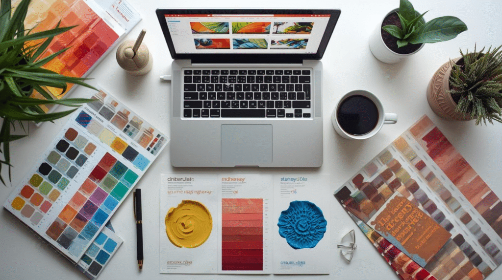 The future of color in marketing showing modern color trends and their impact on consumer behavior